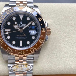 Rolex GMT-Master II, Rose Gold, Sarsaparilla Bezel